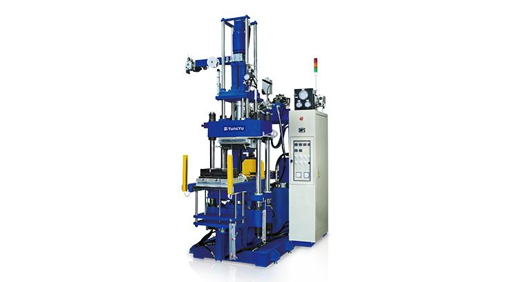 竪型ゴム射出成形機（FIFO方式）